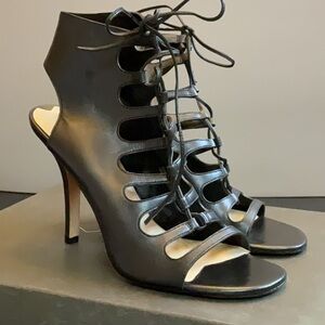 Via Spiga Black Heeled Shoes with Elegant Design